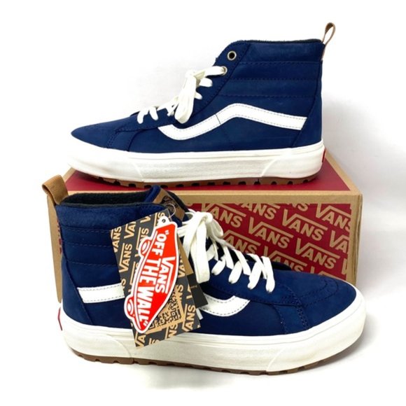 VANS SK8-Hi MTE-1 Shoes High Top Nubuck Blue Men’s Size Sneakers VN0A5HZYA07 - Picture 6 of 10